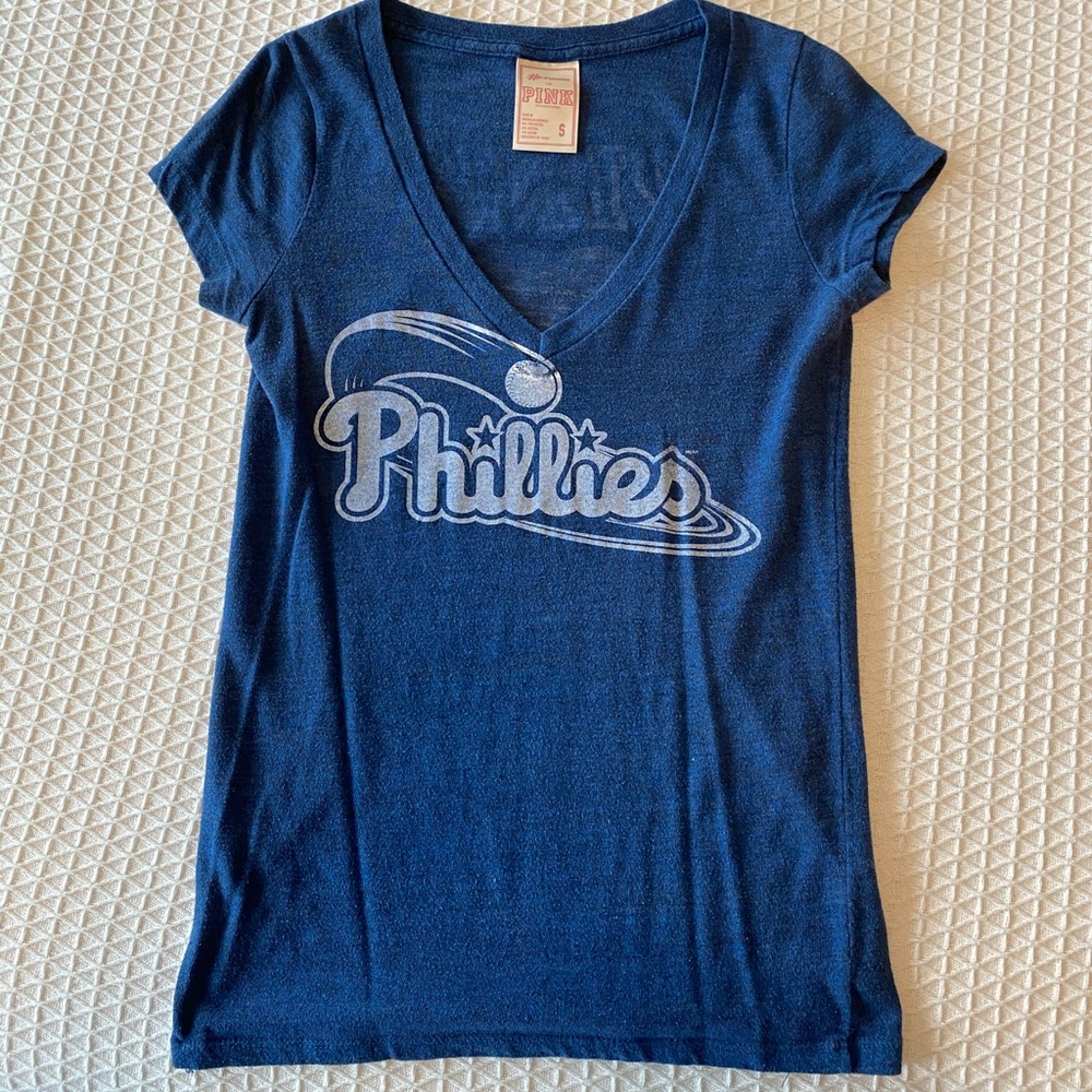EUC PINK Phillies Tee size small